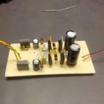 All the components on the board