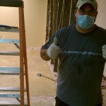 who has 2 thumbs and loves shoveling sheet rock? Claudio